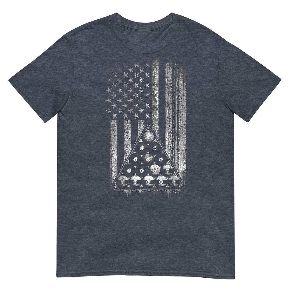 Pool Player TShirt American Flag TShirt