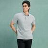 JOW Men's Business Ice Silk Short-Sleeve Polo Shirt