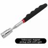 SEAMETAL Telescopic Magnetic Picker Mini Portable Magnetic Pen with Light for Picking Up Screws Nut Bolt Extendable Pickup Rod Stick