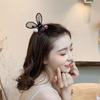 New Super Cute Polka-dot Lace Stereo Rabbit Ears Clip Bangs Broken Hair Clips Pearl Headdress Hairpin Women
