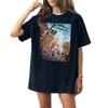 Women's Casual Fashion Round Neck Printed Short Sleeve T-Shirt Top