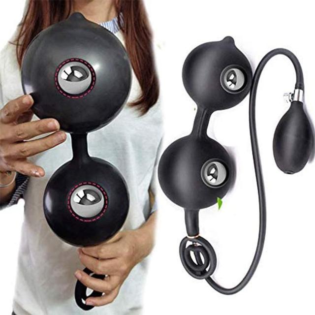 New Super Huge Inflatable Anal Plug Expandable Big Butt Prostate Massager Vagina Anus Dilator Adult Sex Toys for Men Woman Gay