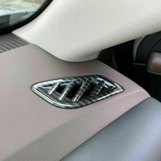 Carbon Fiber Dashboard Air Outlet Vent Cover Trim For Nissan Qashqai 2023 2024