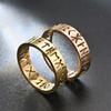 6MM Edelstahl Hohlring für Männer Frauen Mode Hohlrunen Design Finger Anillo Antiestres Angstringe