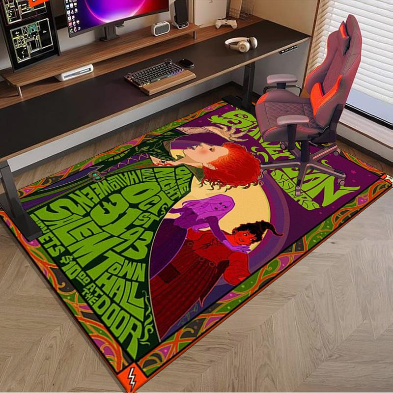 Halloween witches Carpet, Chair Rug,Rug for Office Bedroom living rooms, Doormat decor Fan Gift Christmas Gift
