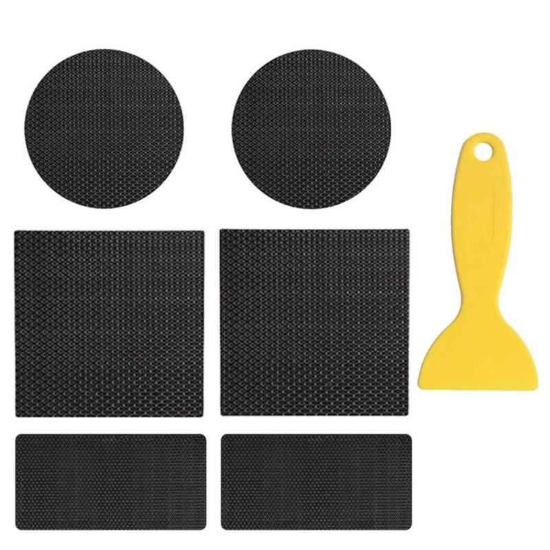 

6Pcs Trampoline Mat Repair Tape Quick Fix Adhesive Repair Patches With Scraper For Sports Kids Bounce Games Enduring 1