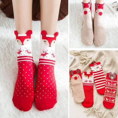Santa Socks Christmas Decoration for Home Merry Christmas Ornament Happy New Year  Xmas Gifts