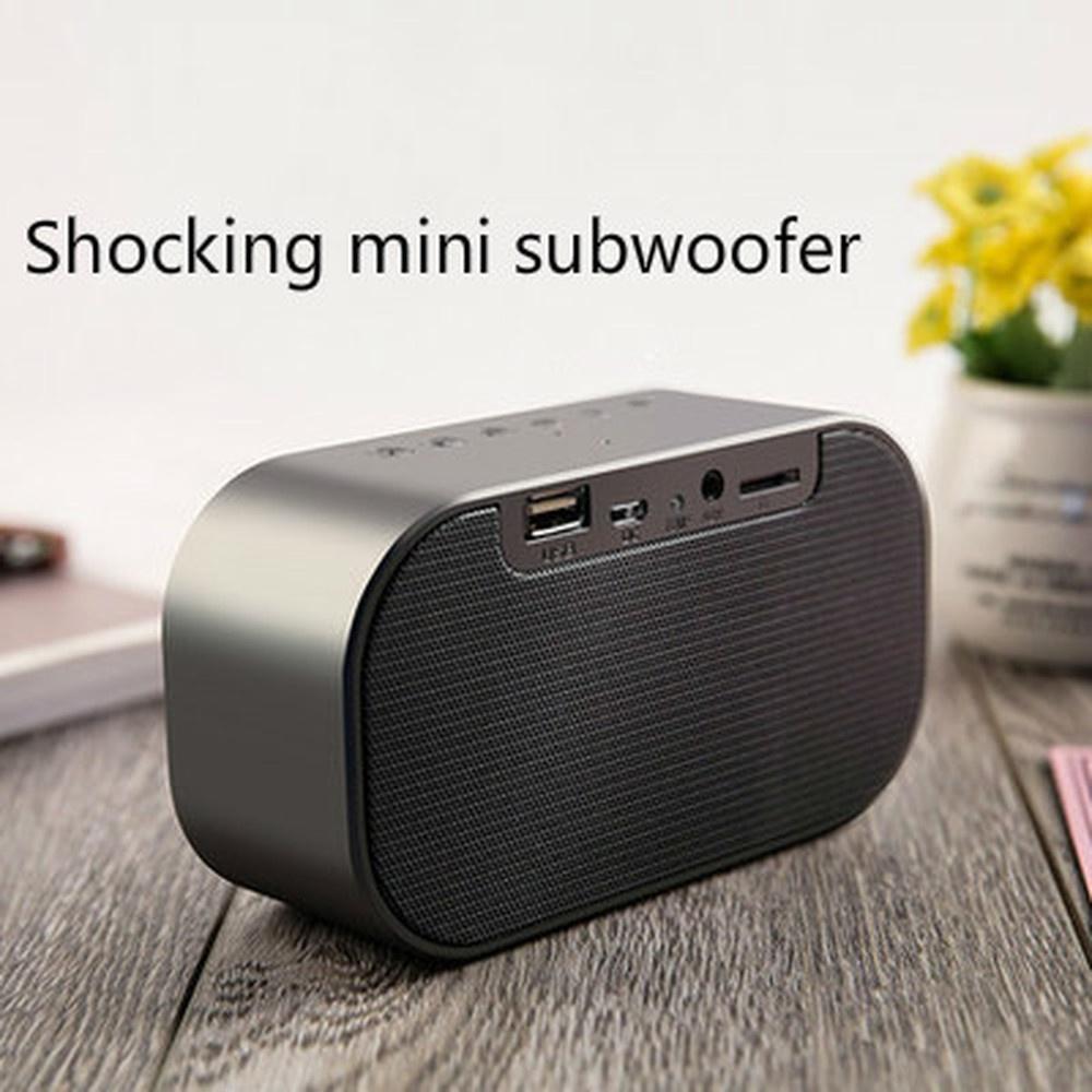 S2 Alarm Clock Audio Wireless Bluetooth Subwoofer New Creative Bedside Speaker Stereo