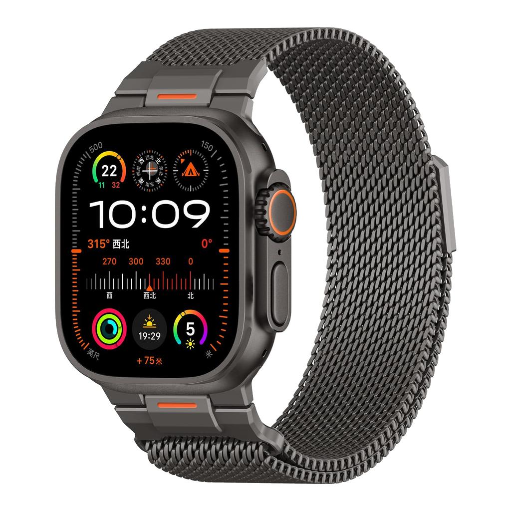 For Apple Watch Ultra2 3 Band 49mm 46mm 44mm 41mm 45mm 42mm 40mm Milanese Loop Bracelet iWatch Series 11 10 9 8 7 Se Metal Strap