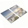 Decorative Glass Boards for Cutting and Serving Sun and Dunes 2X30X52 Cm
