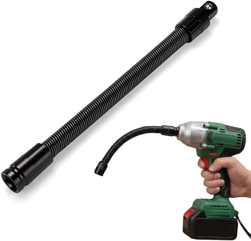 1/2 Flexible Shaft Extension Rod Torque Socket, 2026 New Ratchet Wrench Electric Wrench Connector, Portable Hand Tool (250 mm)