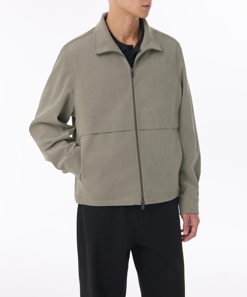 Musinsa Standard Brushed High-Neck Blouson Jacket [Khaki Beige]