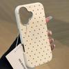 Ins Süße Polka Dots Handyhülle Für Samsung Galaxy A16 A35 A54 A55 5G S26 S22 S23 FE S24 Plus S25 Ultra Lederstruktur Funda