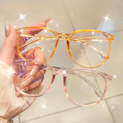 Modische quadratische transparente Brille ohne Stärke, schlicht und vielseitig, Fotogeschenk, modische Brille für Männer und Frauen