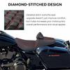 1 PC Black Rider Passenger Seat With Backrest Cushion Motorcycle For Harley Touring Road Glide CVO ST FLTRXSTSE 2024 2025 2026