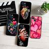 Calm Heart Art Phone Case for Samsung Galaxy Note 10 20 S23 S22 Ultra FE Plus M06 M15 M16 M35 M55