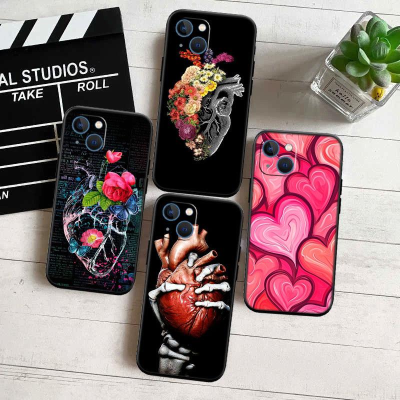 Calm Heart Art Phone Case for Samsung Galaxy Note 10 20 S23 S22 Ultra FE Plus M06 M15 M16 M35 M55