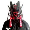 Jaupto Pipehair Punk Mask Helmet,led Light Futuristic Techwear Mask,sci-fi Full-face Punk Helmet Costume Accessory