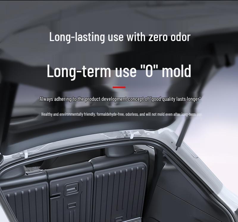 Refreshed Tesla Model Y Front & Rear TPE Trunk Mats - Upgraded Interior Accessories