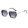 2026 European & American Retro Square Frame Men's Sunglasses - Double Bridge UV Protection