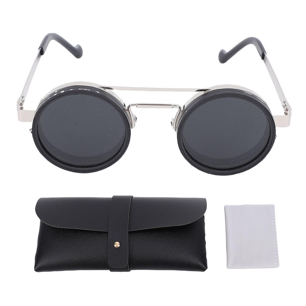 Adjustable Tint Sunglasses Round 1 9 Gears Polarized Sunglasses with ND Filter Lenses for Driving Fishing Outdoor Use