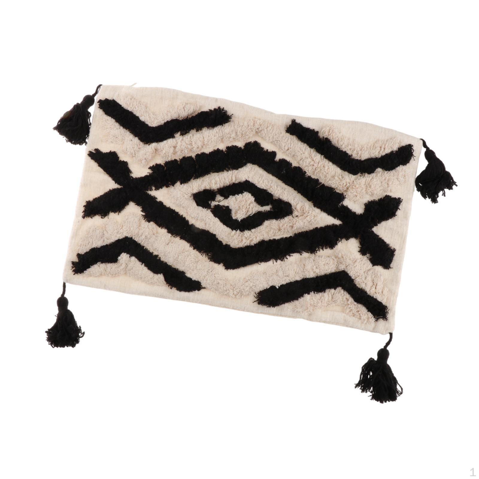 

Чехол для декоративной подушки, современный дизайн с кисточками для дивана 30cmx50cm_Style A