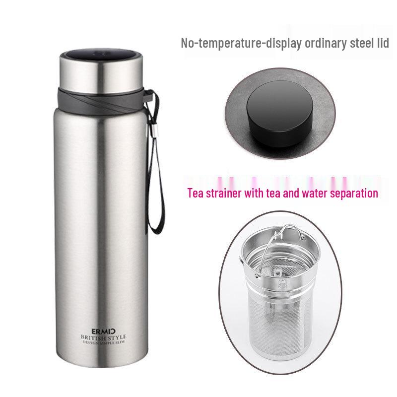 Large Capacity Stainless Steel Insulated Travel Kettle with Lanyard - Customizable Sports Water Bottle