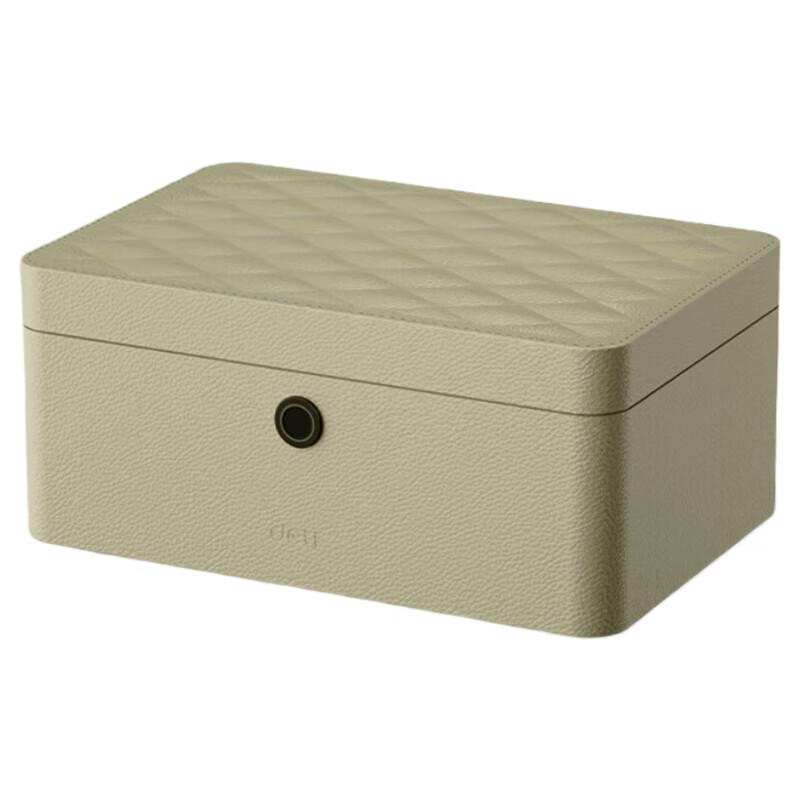 Deli AE205 Fingerprint Unlock PU Leather Home Safe