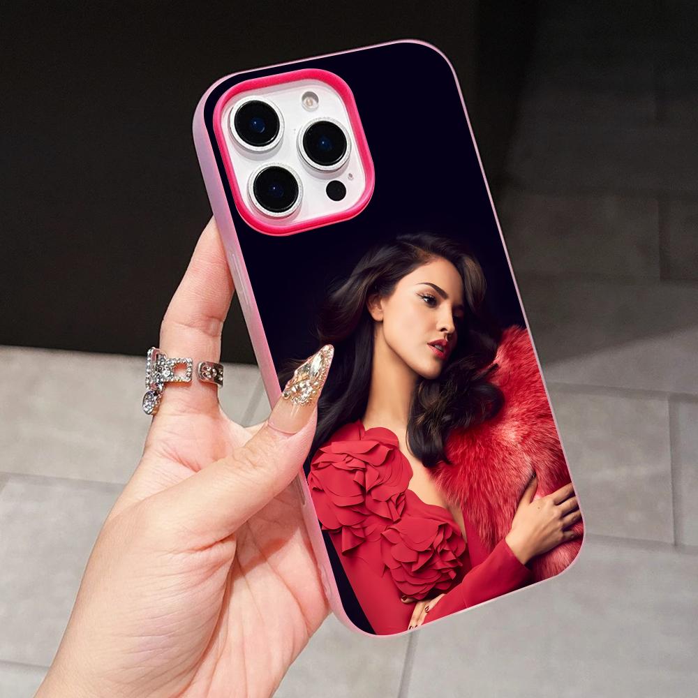Fashion Eiza Gonzalez Jelly Double layer Rose Red Mobile Phone Case for iPhone 17 16 15 14 13 12 11 Air Pro Max Plus Protective