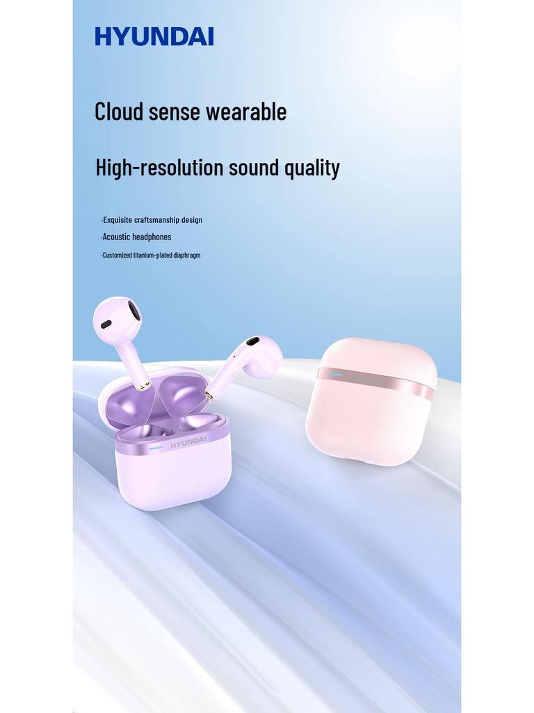 Hyundai T02pro Wireless Bluetooth Earphones TWS E-Sports Fashion Earbuds