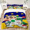 3pcs Crayon Shin-chan Duvet Cover Set, 1 Duvet Cover + 1/2 Pillowcases (No Insert),Bedroom Decor, Allseason Comfort Yy251021289