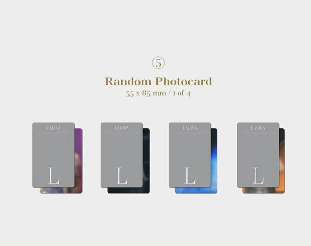 LISA FIRST SINGLE ALBUM LALISA GOLD ver. KPOP Album Photobook Photocard Collectible