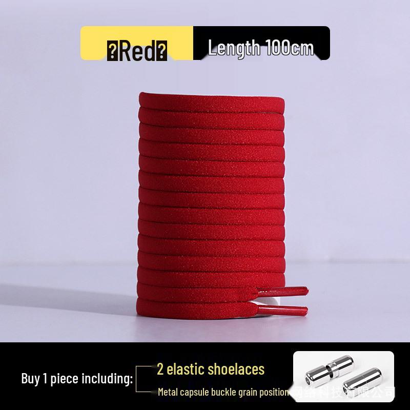 Elastic No-Tie Half-Round Shoelaces for Kids & Adults - Black & White