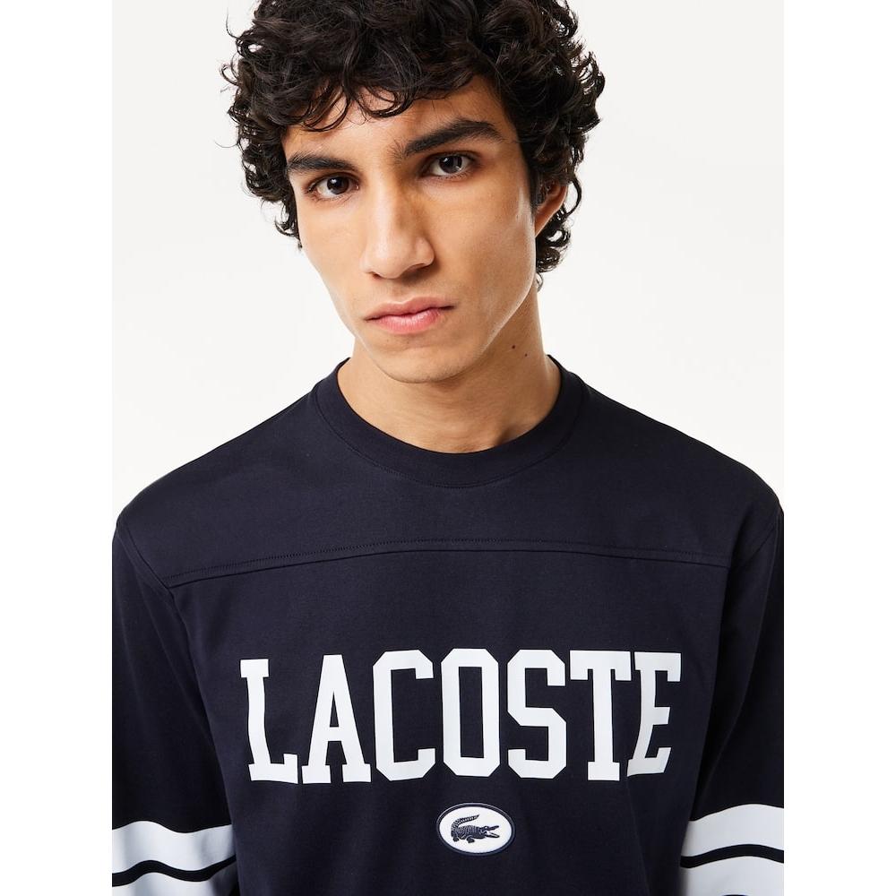 Lacoste Pánské LeTTering Tipping MaTch Tričko s dlouhým rukávem Th7609 54g G45 q2nTh7609 54gG45