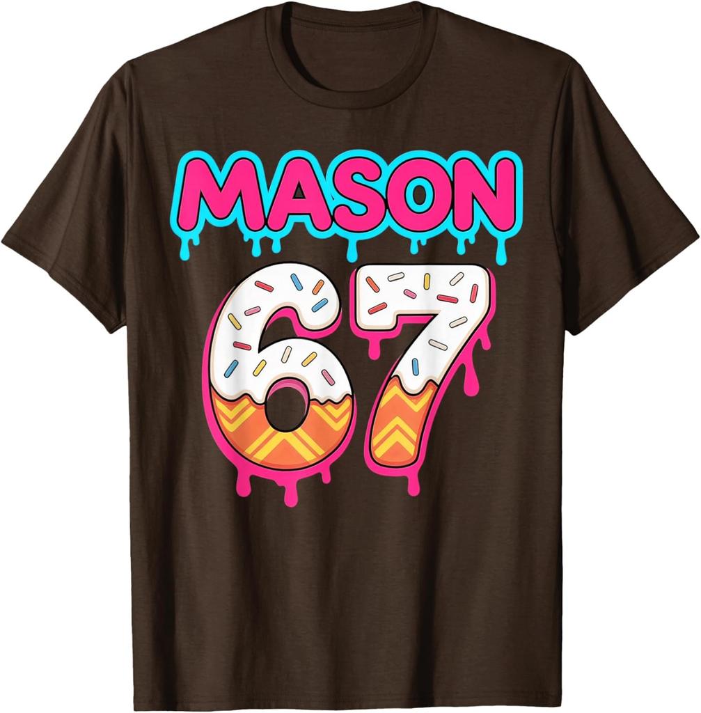 Six Seven IJslolly Druip Sport 67 Mason Meme Sport T-shirt uniseks