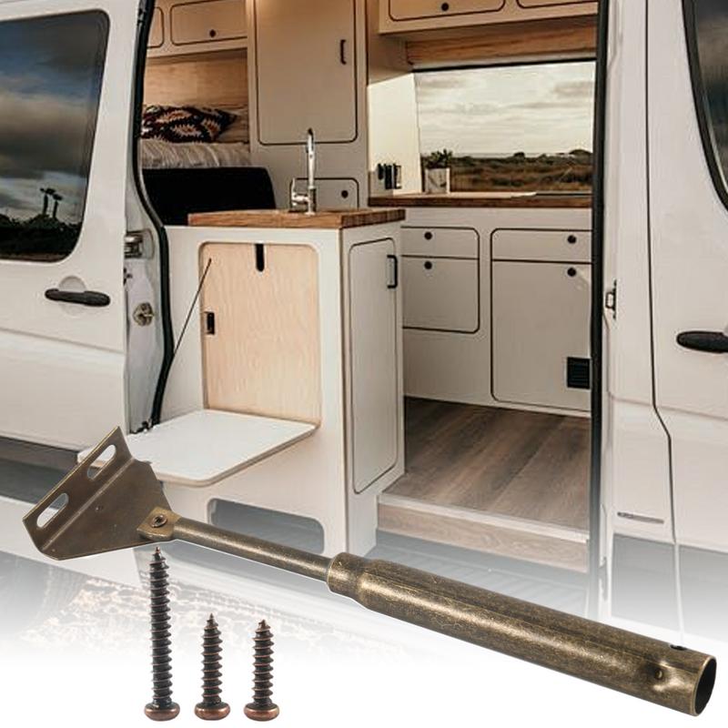 RV Door Support Strut Metal Hardware Spring Loaded Door Cabinet Strut RV Accessories Parts Lift Support for Retaining Bracket
