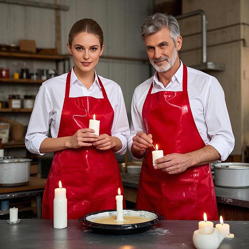 Multi-color Waterproof PVC Apron: Cross-border Neck & Waist Design, Custom LOGO, Dirt-resistant for Kitchen & Aquatic Cleaning