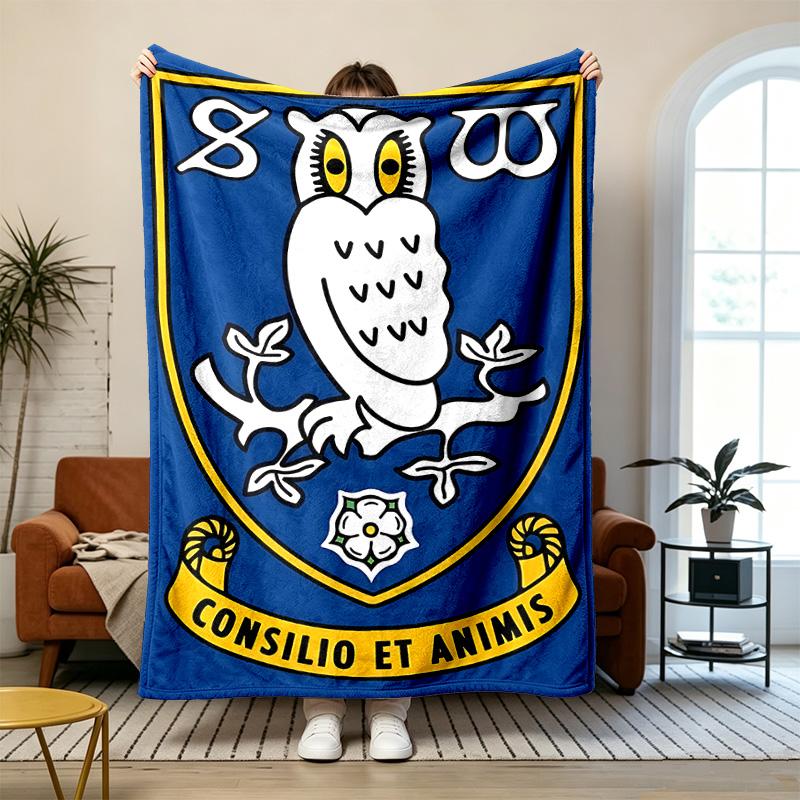Sheffield Wednesday Football Club Soft and comfortable flannel Suitable for sofas living rooms outdoor camping travel and also makes a great anniversa