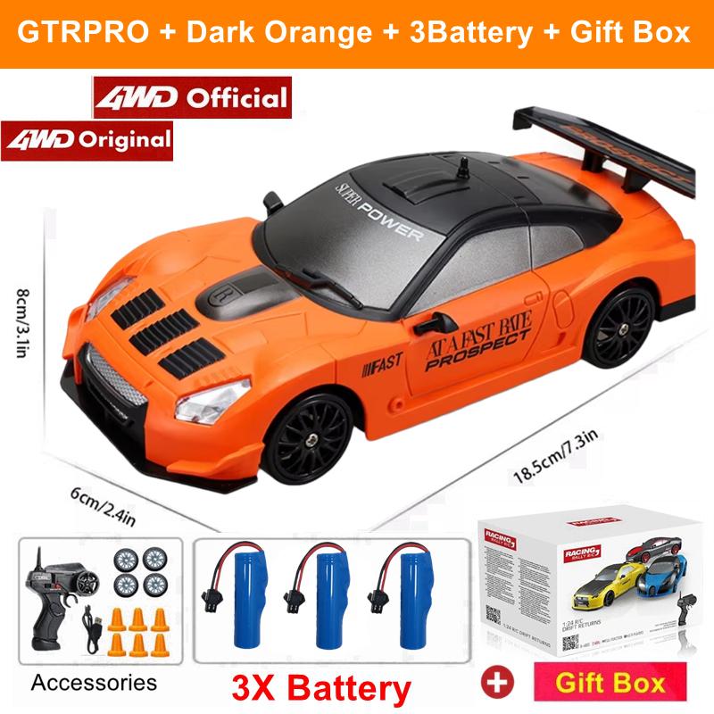 Rc Drift Car With Led Light Remote Control Vehicle Ae86 Professional High Speed Racing Toys For Kids Children Adults Gifts