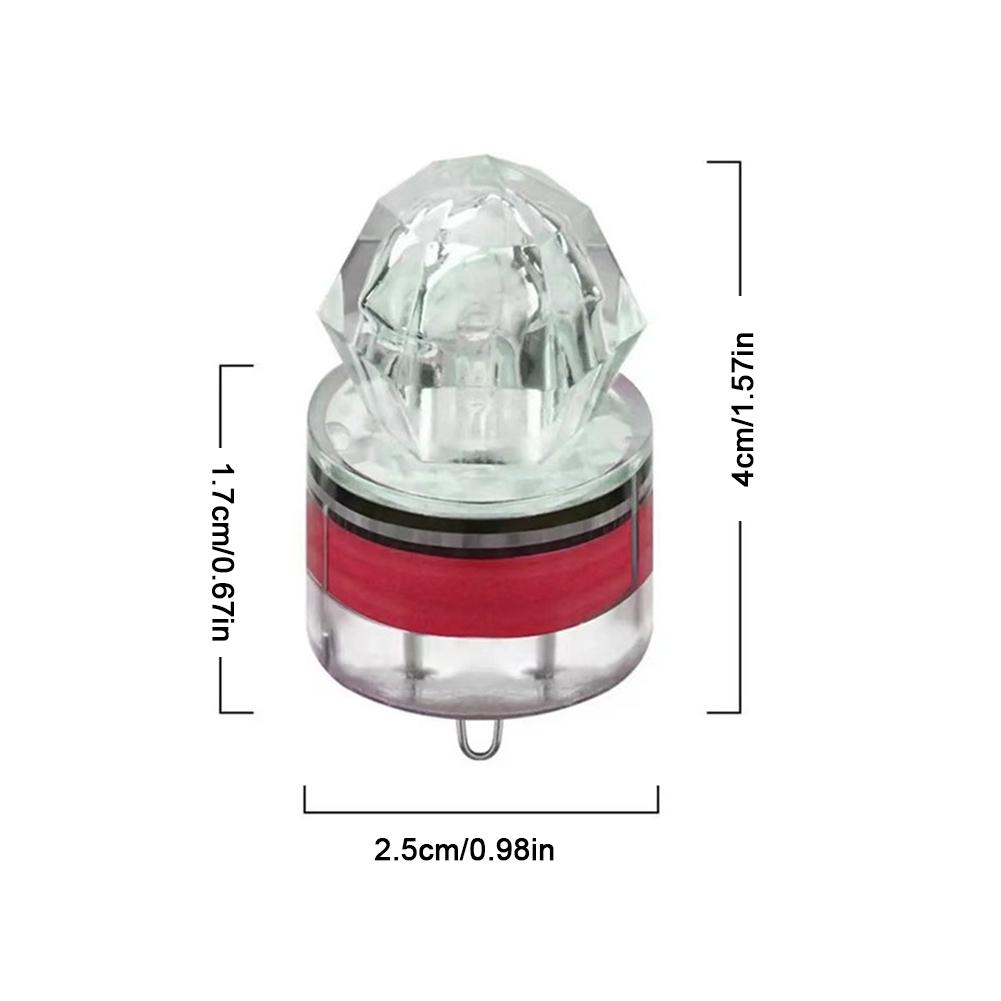 1PC Deep Sea Diamond Night Fishing Led Underwater Fish-Attracting Light Multicolor Fast Fish Aggregating Device