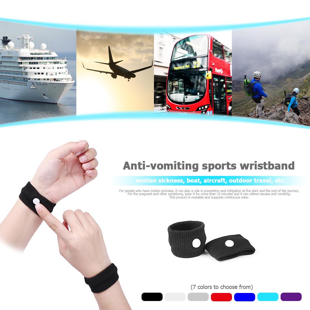 2-20PCS Travel Reusable Polyester PP Wrist Band Morning Sickness Anti Nausea Motion Car Boat Sea Ship Plane Wristband for Adult