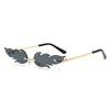 Flame Frameless Sunglasses Party Sunglasses Feather Sunglasses Metal