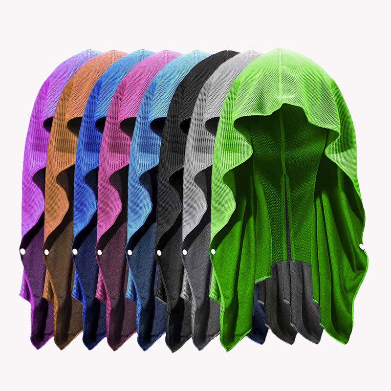 U-Shaped Quick-Dry Cooling Hoodie Towel for Gym, Beach, Camping, Sun Protection & Sport