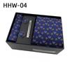 Paisley Men'S Tie Square Cuff Tie Clip Gift Box Set Business Casual Tie Black Gift Box
