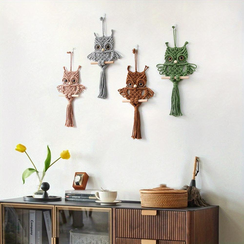 1pc Owl Pendant Handwoven Tapestry Bohemian Home Decor Room Wall Decor Suitable As a Gift for Friends and Family