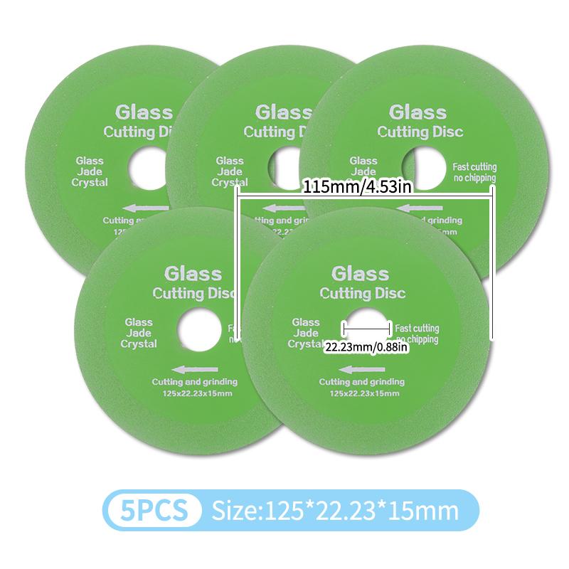 100/115/125mm Glass Cutting Disc Ultra-thin Saw Blade For Angle Grinder Machine Marble Ceramic Tile Polishing Grinding