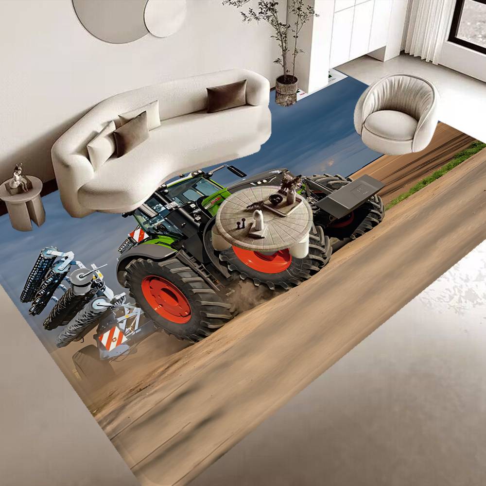 Fashion Farming Tractor Fendt Hallway Carpet Non-Slip Laundry Room Mat Laundry Decor Balcony Child Living Room Toilet Rug