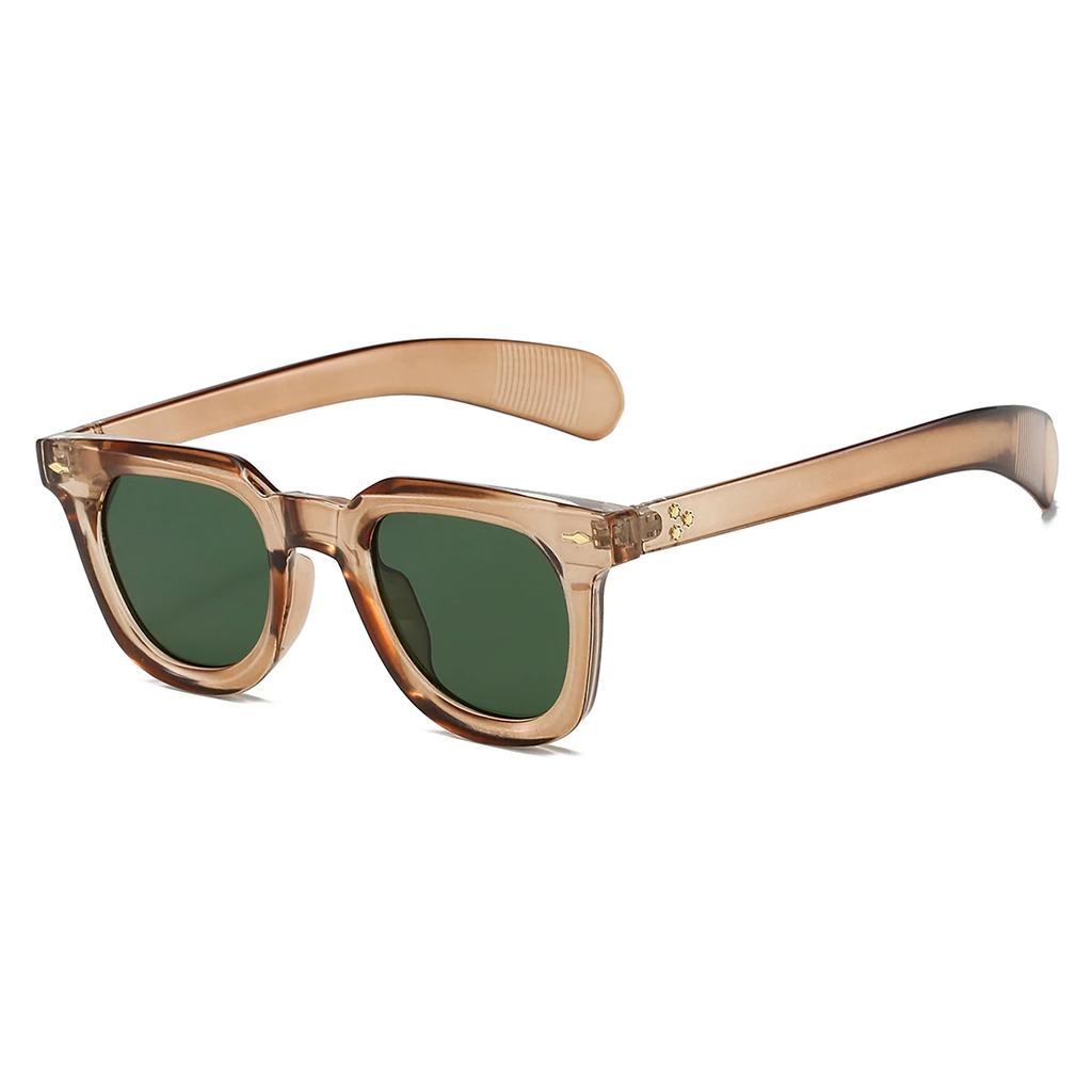 UV Protection Lightweight Comfortable Durable High Quality Retro Edgy Punk Trendy Square Shaped Male Sun Glasses