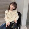 Girls' Autumn Korean-Inspired Elegant Knit Tops