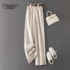 Women's High-Waist Loose Straight-Leg Casual Pants